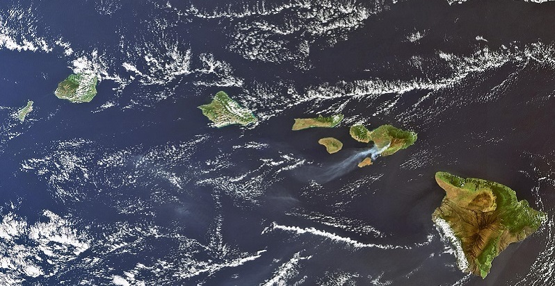Envisat image from 2007 shows the Big Island of Hawaii