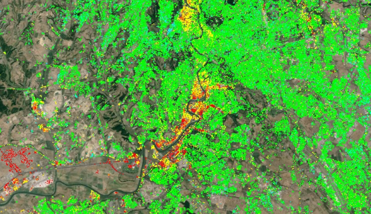 Ground subsidence mapping of Rome