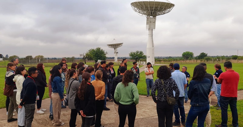 Workshop participants at the Teófilo Tabanera Space Centre, in Córdoba, Argentina.