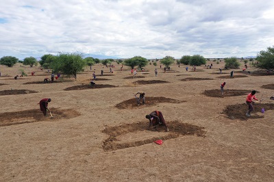 Rain bunds in Sub-Saharan Africa