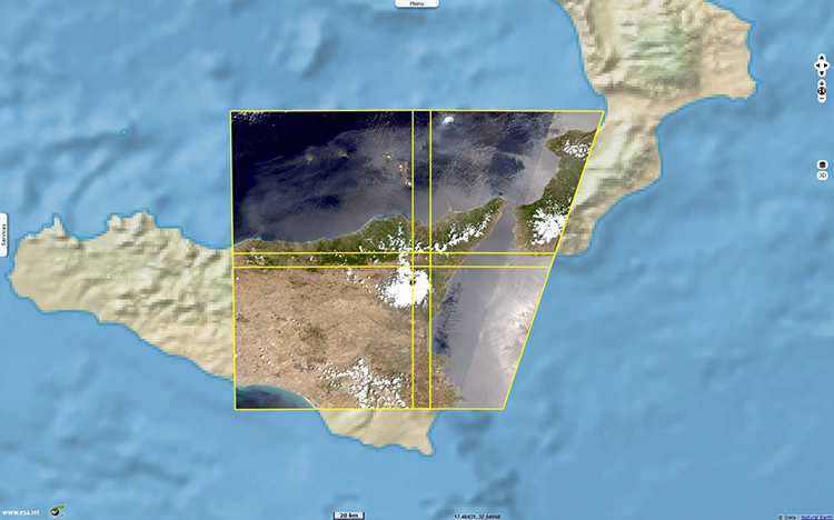 Tool screenshot image showing Sicily, Italy – 05/07/2024 – red, green, blue colour composition