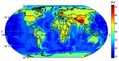 Global Moho